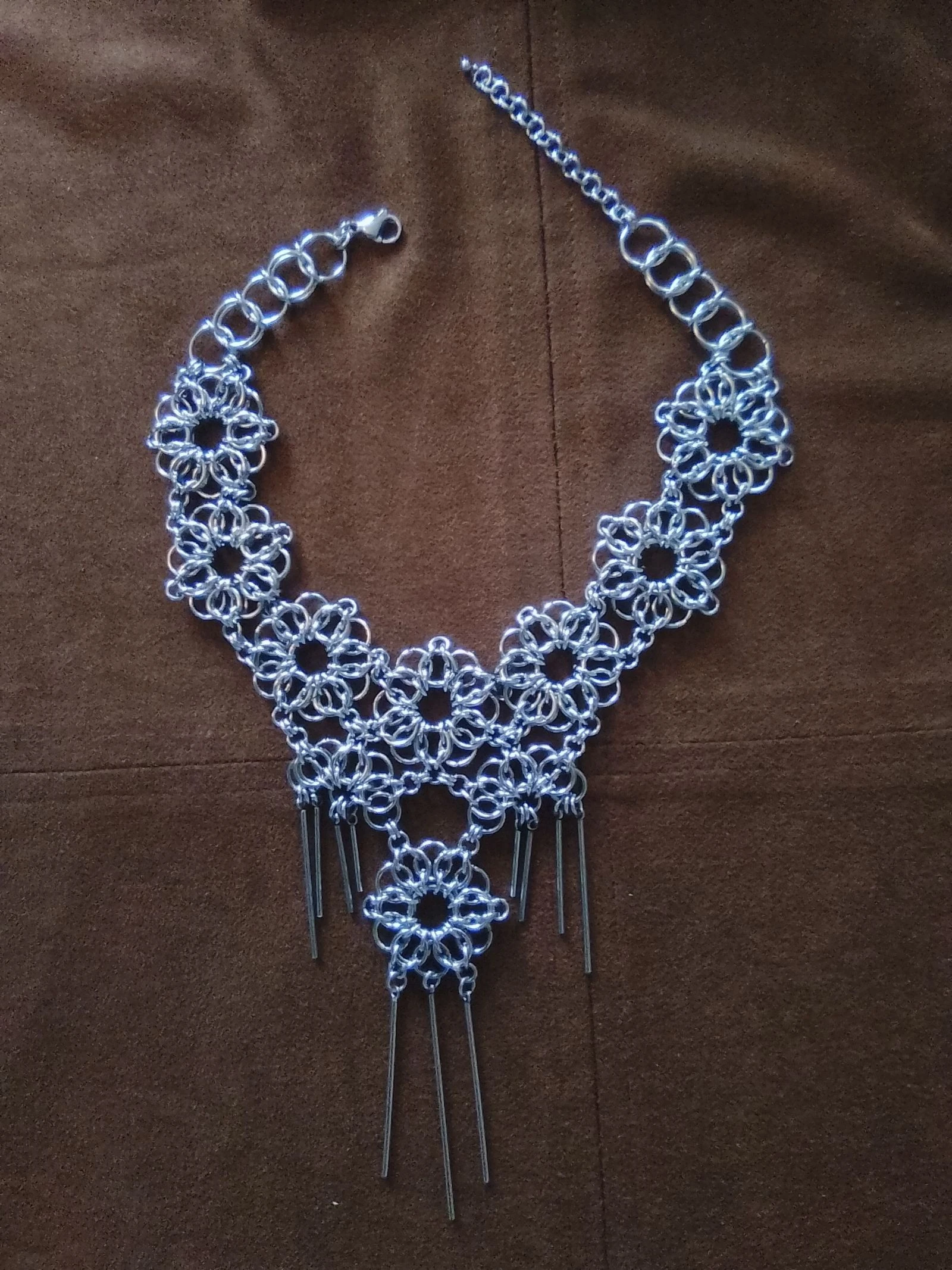 Colar choker decote chainmail celta – photo 4